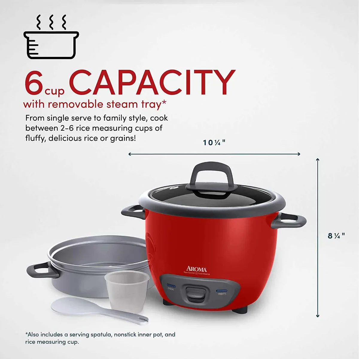 Aroma Housewares 6-Cup Pot Style Rice Cooker