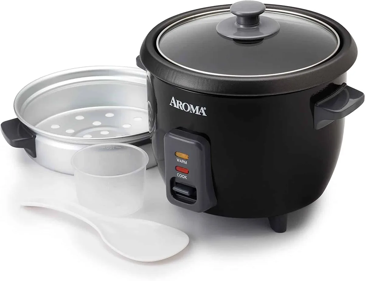 Aroma Pot-Style Rice Cooker & Food Steamer ARC-363-1NGB