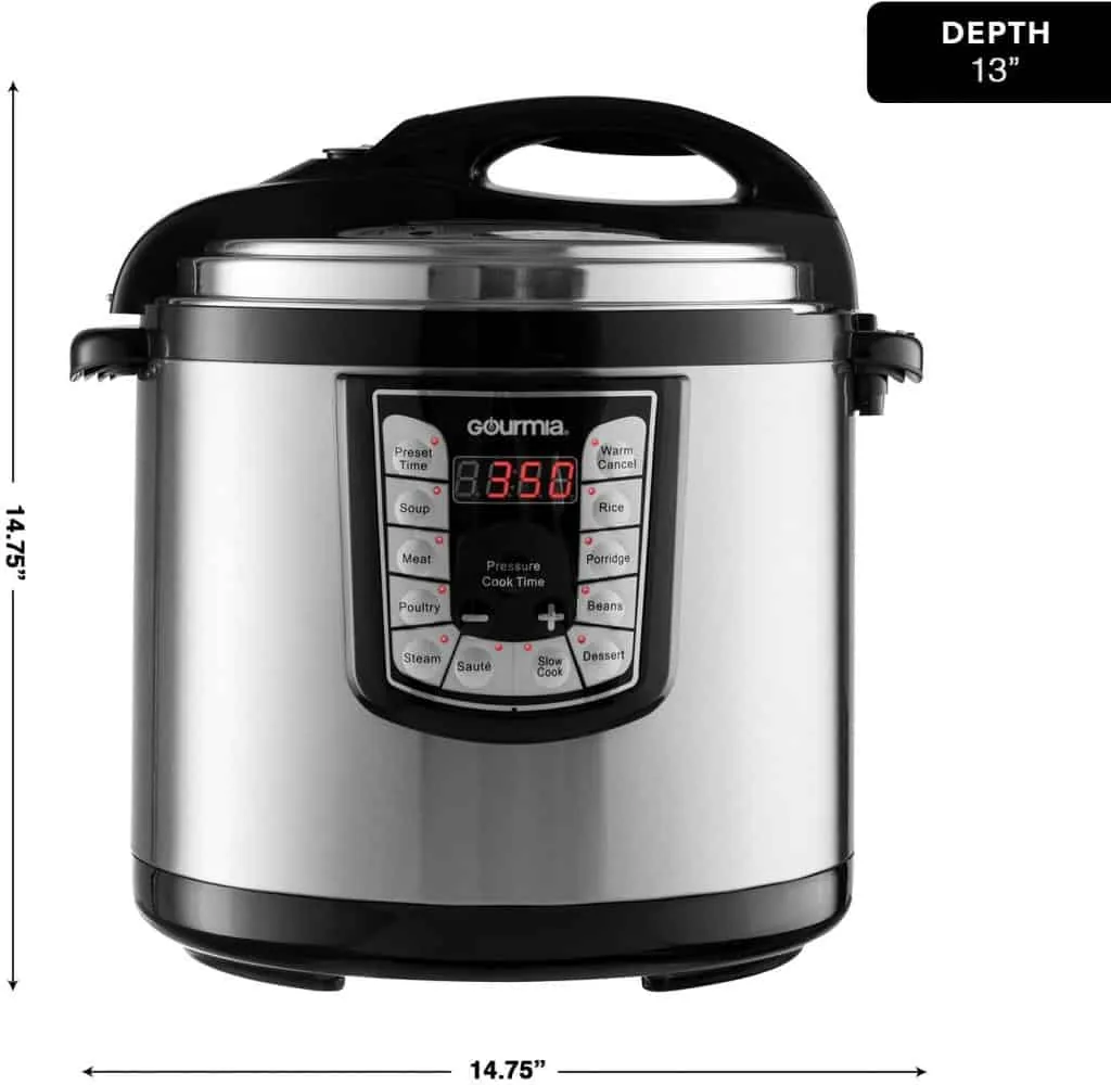 Gourmia ExpressPot Electric Digital Multipurpose Pressure Rice Cooker GPC1000