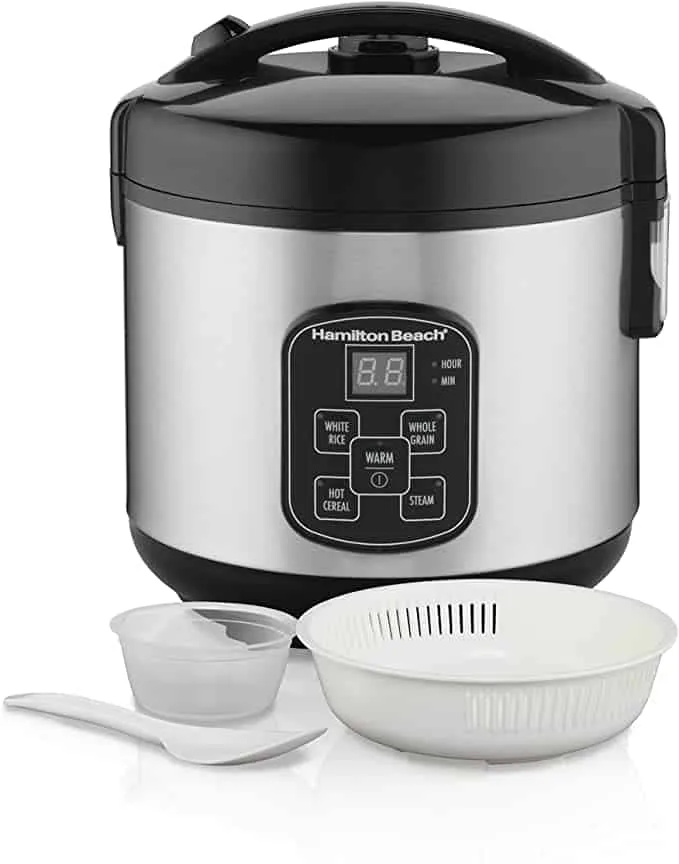 Hamilton Beach 8-Cup Rice Cooker and Food Steamer 37519