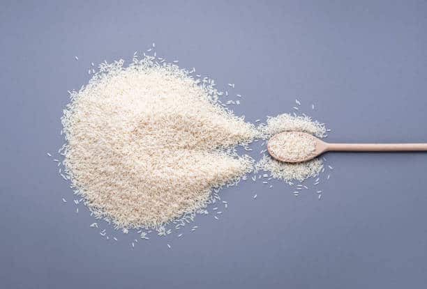 Rice from heaven: white rice