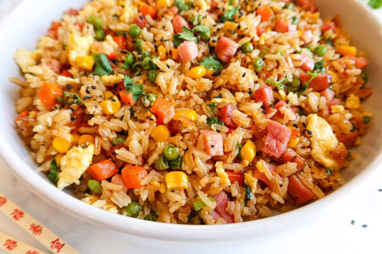 Sweet and Spicy Ham Fried Rice Recipe