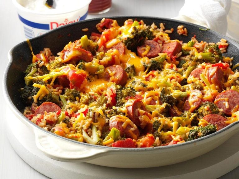 Broccoli Rice and Sausage Dinner Recipe