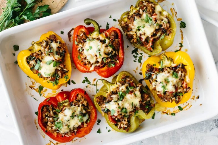 Brown Rice Stuffed Peppers Recipe