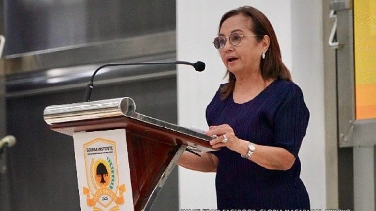 Former Philippine President Gloria Macapagal Arroyo Delivers Lecture on Food Security at the Golkar Institute