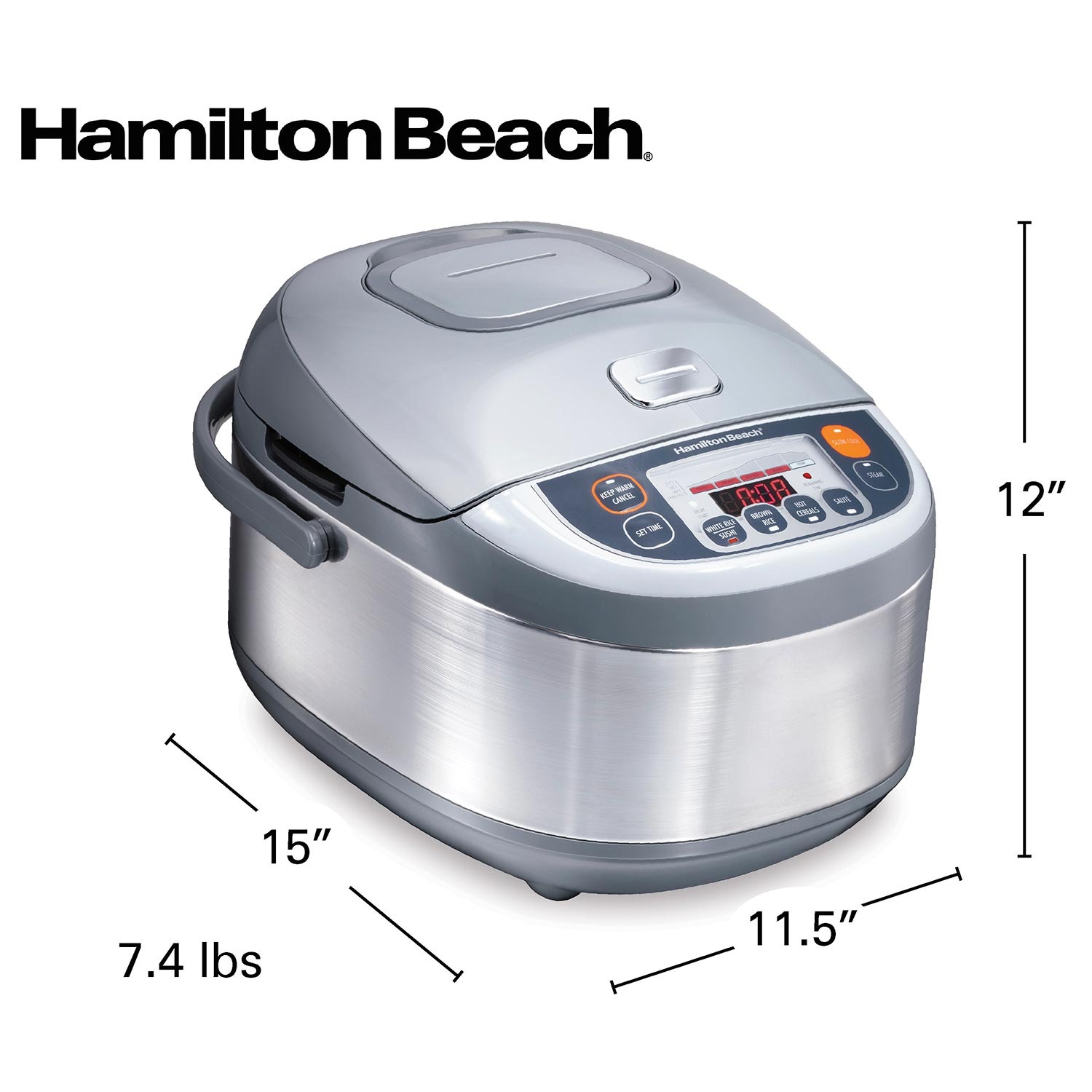 Hamilton Beach 16 Cup Multifunction Rice Cooker 37570 Review We Know Rice