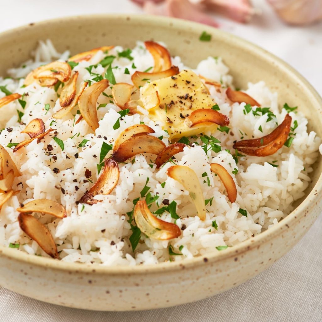 Garlic Butter Rice Recipe - We Know Rice