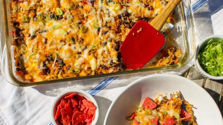 Cheesy Burrito Rice Bake Recipe