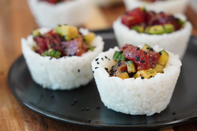 Muffin Pan Sushi Cups Recipe