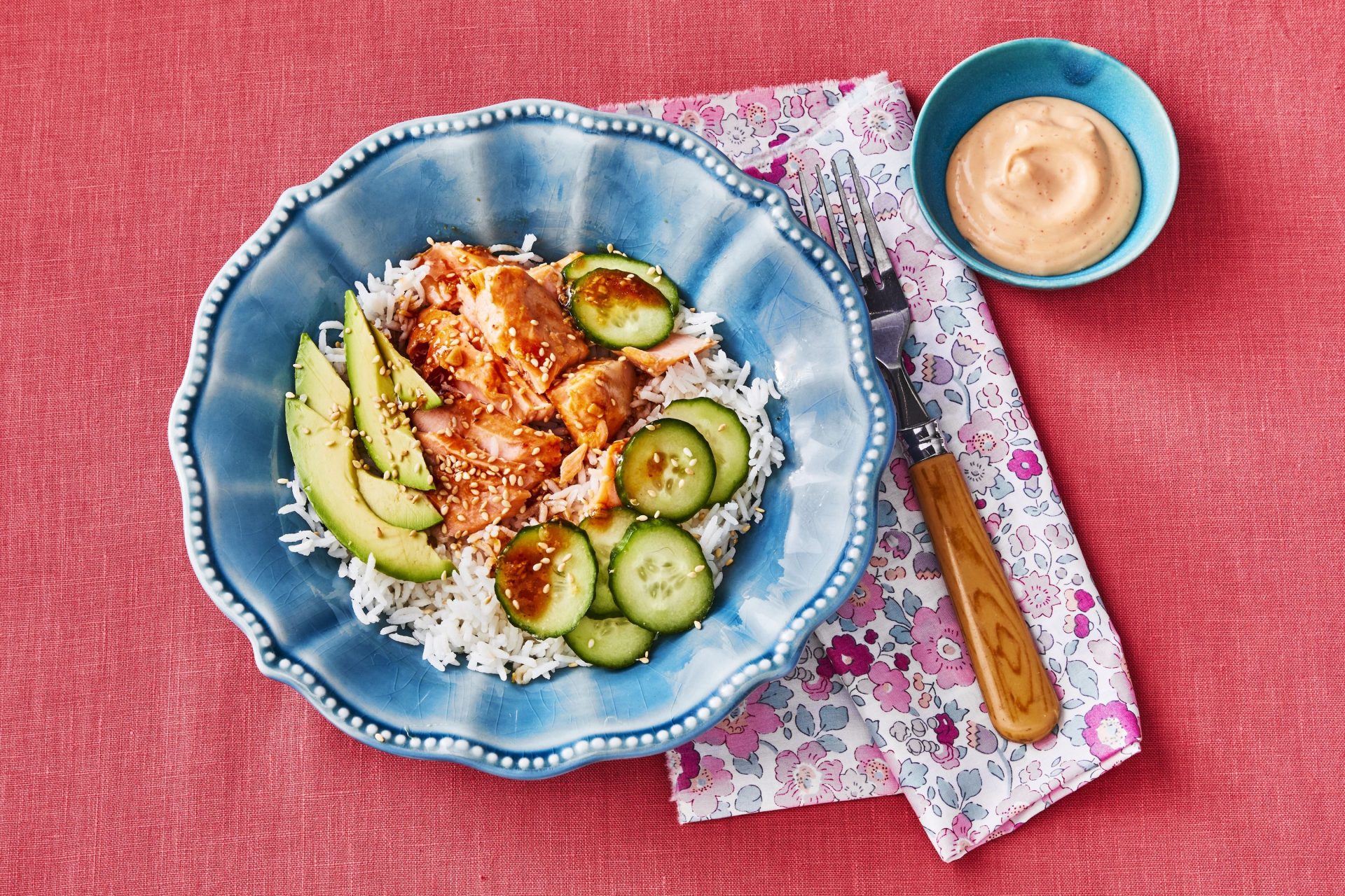 Spicy Salmon Rice Bowl Recipe We Know Rice