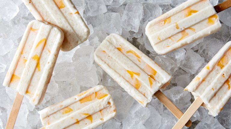 Mango and Coconut Rice Pudding Pops Recipe